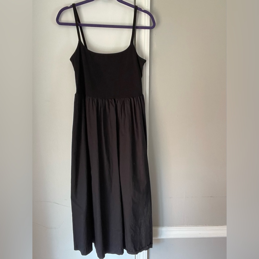 Old Navy Black Midi Dress